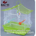 Foldable powder coated bird mesh cage